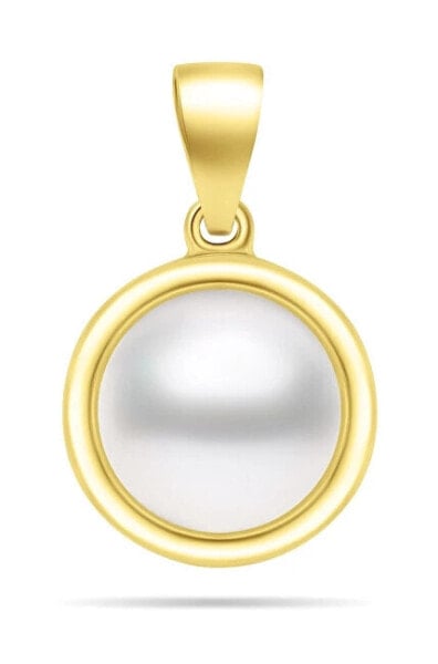 Minimalist Gold Plated Genuine Pearl Pendant PT89Y