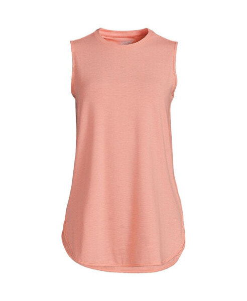 Women's Moisture Wicking UPF Sun Curved Hem Tunic Tank Top