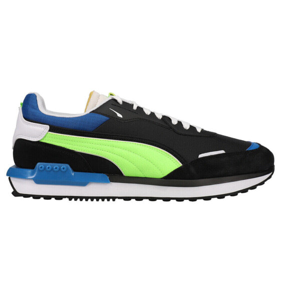 Кроссовки для мужчин PUMA City Rider Electric Lace Up черные, синие