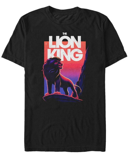 Disney Men's Lion King Simba Sunset Gradient, Short Sleeve T-Shirt