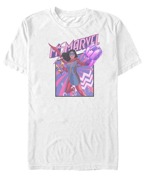 Men's Marvel Likeness Ms. Marvel Fist Panel Short Sleeve T-shirt