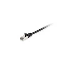 Equip Cat.6A S/FTP Patch Cable - 0.5 - Black - 0.5 m - Cat6a - S/FTP (S-STP) - RJ-45 - RJ-45