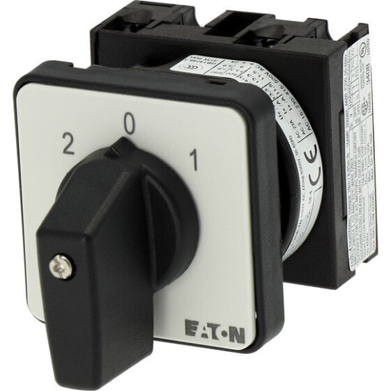 Eaton T0-1-15421/E - Toggle switch - 1P - Black - Metallic - Plastic - IP65 - 48 mm