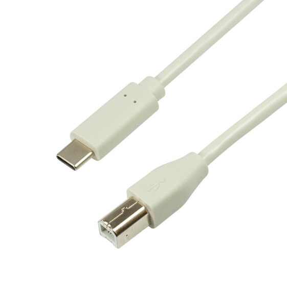 LogiLink CU0161 - 2 m - USB C - USB B - USB 2.0 - 480 Mbit/s - Grey