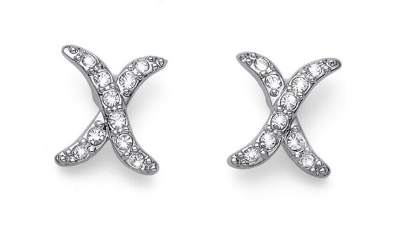 Suitable earrings with crystals Crossing 23030R