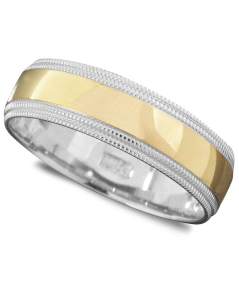 Кольцо Macy's 14k Gold and White Gold , Milgrain Edge