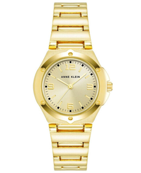 Women's Quartz Gold-Tone Alloy Bracelet Watch, 29mm