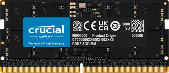 Crucial CT16G52C42S5 - 16 GB - 1 x 16 GB - DDR5 - 5200 MHz - 262-pin SO-DIMM