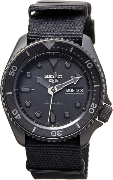 Seiko Men's 5 Street Titanium Carbide Watch with Textile Strap