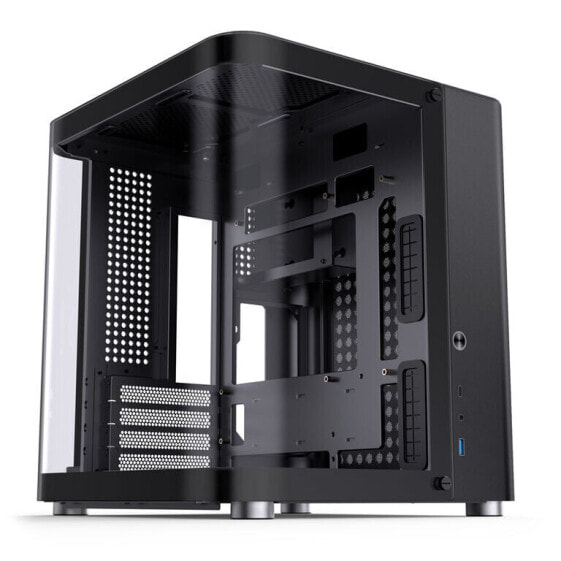 Jonsbo TK-1 2.0 Micro-ATX Gehäuse, Tempered Glass - schwarz