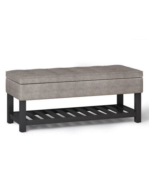 Cosmopolitan Storage Ottoman Bench with Open Bottom