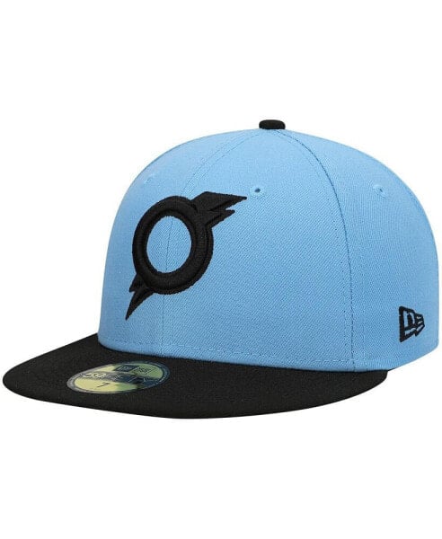 Men's Light Blue Omaha Storm Chasers Authentic Collection Team Alternate 59FIFTY Fitted Hat