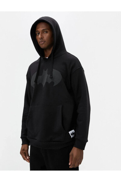 Толстовка мужская Koton Batman Oversize Hoodie Kanguru Cepli Lisanslı Baskılı