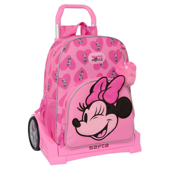 SAFTA With Trolley Evolution Minnie Mouse Loving Backpack