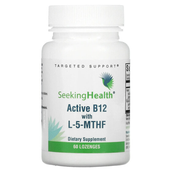Витамины группы B Seeking Health Active B12 с L-5-MTHF, 60 таблеток для рассасывания
