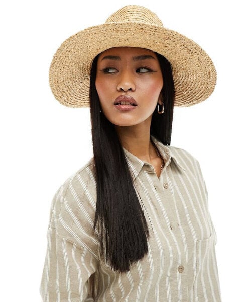 & Other Stories straw fedora hat in natural