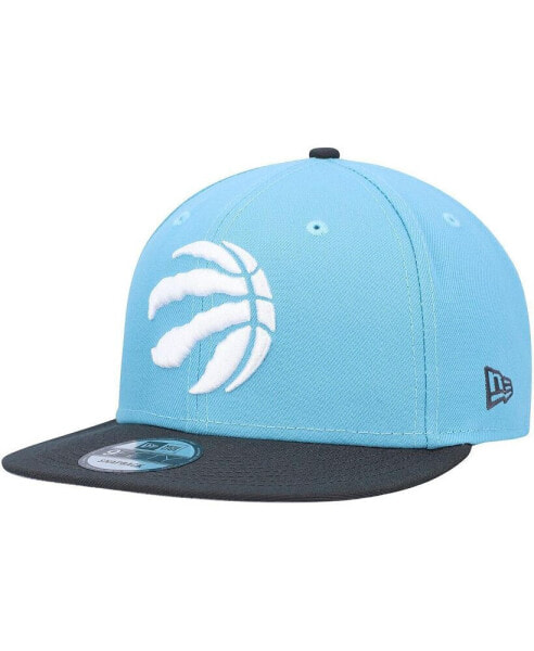 Men's Turquoise, Charcoal Toronto Raptors Two-Tone 9FIFTY Snapback Hat