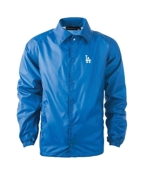 Men's Royal Los Angeles Dodgers Coach's Raglan Full-Snap Windbreaker Jacket