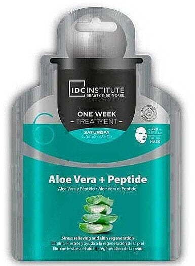 Tuchmaske für das Gesicht Aloe Vera und Peptid