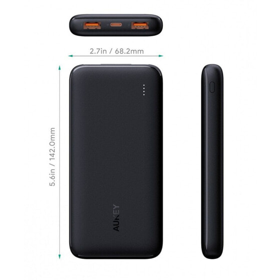 Внешний аккумулятор AUKEY Powerbank PB-N73S черный 10000 мАч