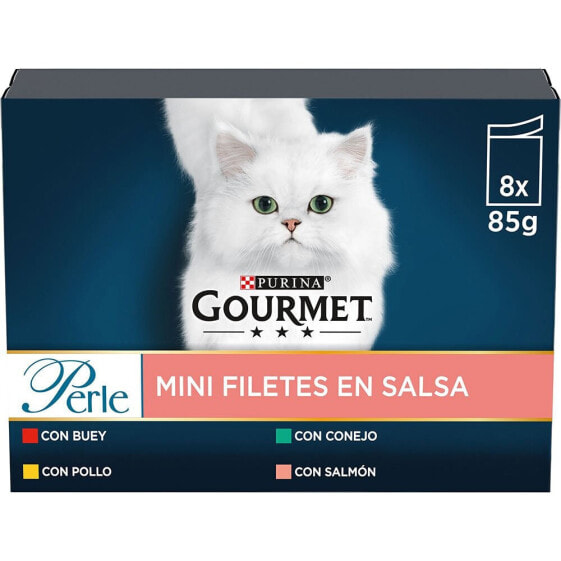 PURINA Gourmet Perle Chicken Strips 8x85g Cat Food