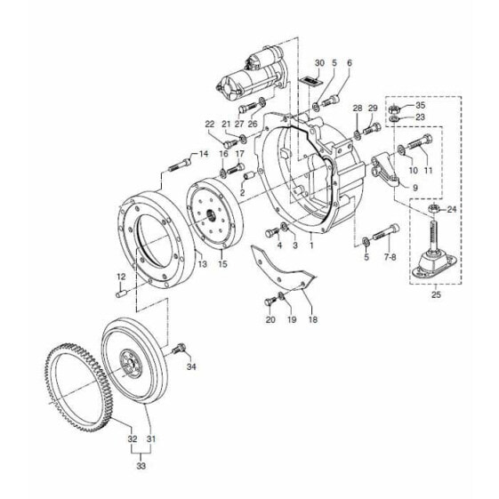 VETUS Hyundai ZF Flywheel Housing