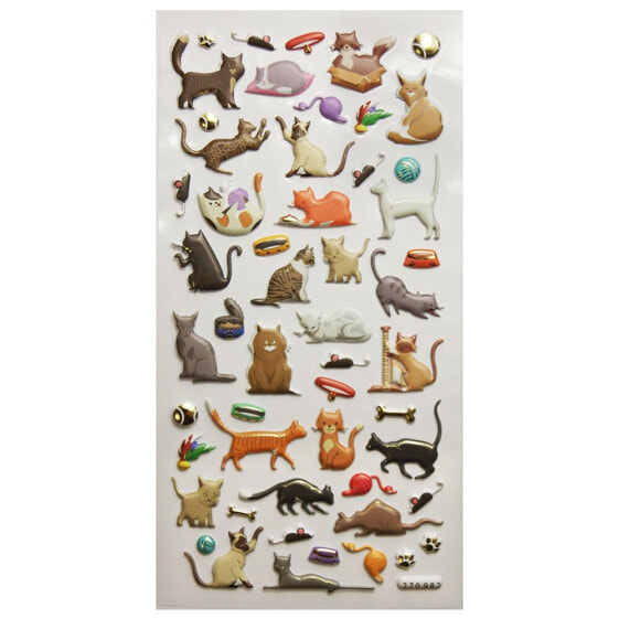 GLOBAL GIFT Tweeny Foamy Cats Stickers