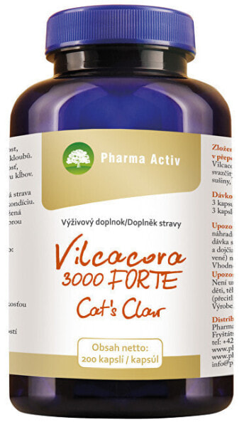 Vilcacora 3000 Forte Cat`s Claw 200 капсул