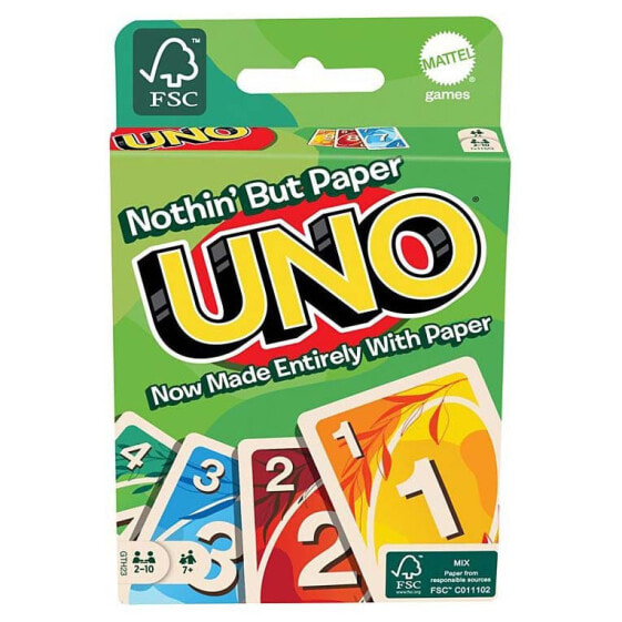MATTEL GAMES Uno Nothin But Paper Family Card Game