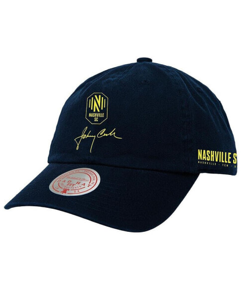 Mitchell Ness Men's Navy Nashville SC x Johnny Cash Adjustable Dad Hat