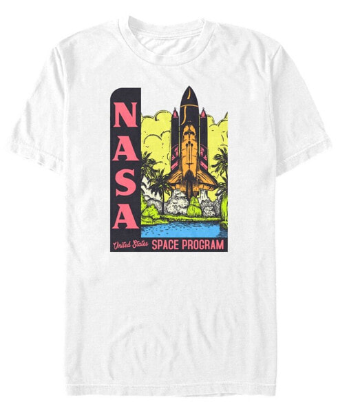 NASA Men's Tropical Rocket Space Program Short Sleeve T- shirt