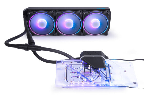 Alphacool Eiswolf 2 AIO - 360mm Radeon RX 6800/6800XT Strix/TUF with Backplate - All-in-one liquid cooler - 12 cm - 119.8 m³/h - Black - Transparent