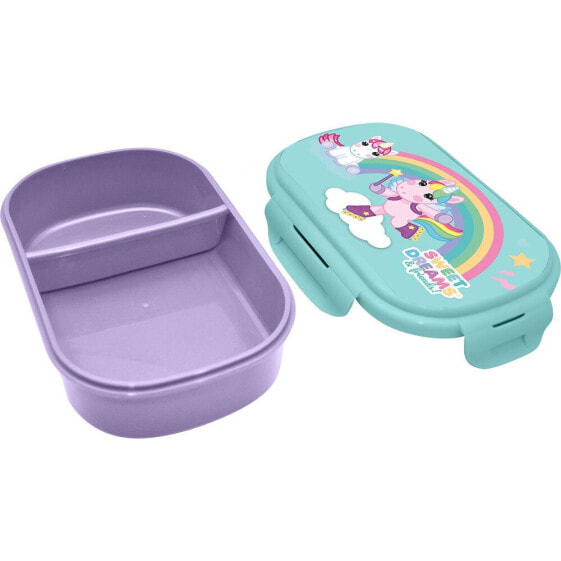 SWEET DREAMS Rectangular Lunch Box With Cutlery & Friends