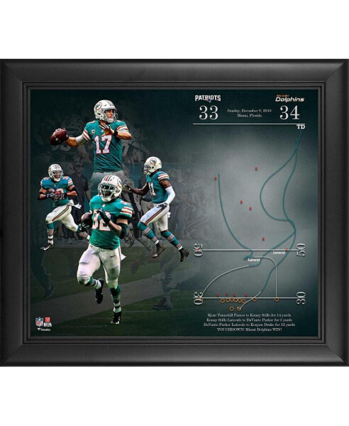 Miami Dolphins Framed 15" x 17" Miracle In Miami Collage