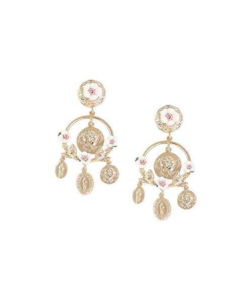 Women's Gold Regal Drop Earrings