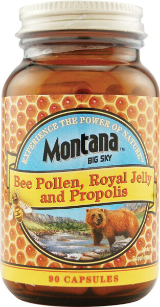 Montana Bee Pollen Royal Jelly and Propolis Пчелиная пыльца, маточное молочко и прополис 90 капсул