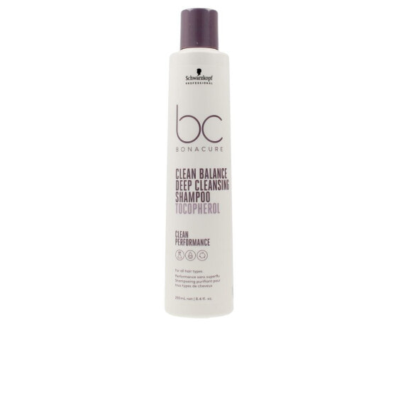 Schwarzkopf BC Clean Balance Tocopherol Shampoo Бессульфатный шампунь с токоферолом для глубокого очищения волос и кожи головы