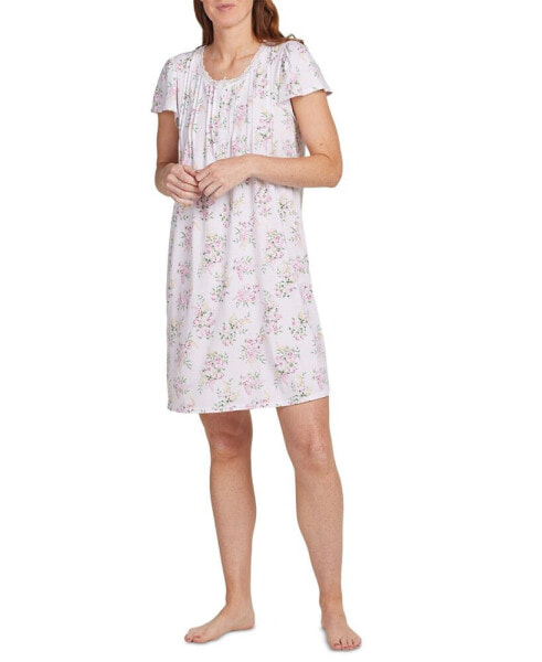 Пижама Miss Elaine женская с короткими рукавами и цветочным узором