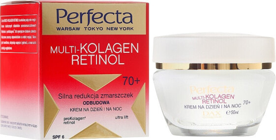 Intensiv regenerierende Anti-Falten Gesichtscreme mit Retinol und Kollagen 70+ SPF 6