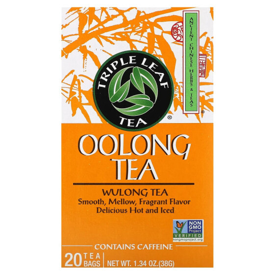 Чай улун Triple Leaf Tea Wulong, 20 пакетиков, 38 г
