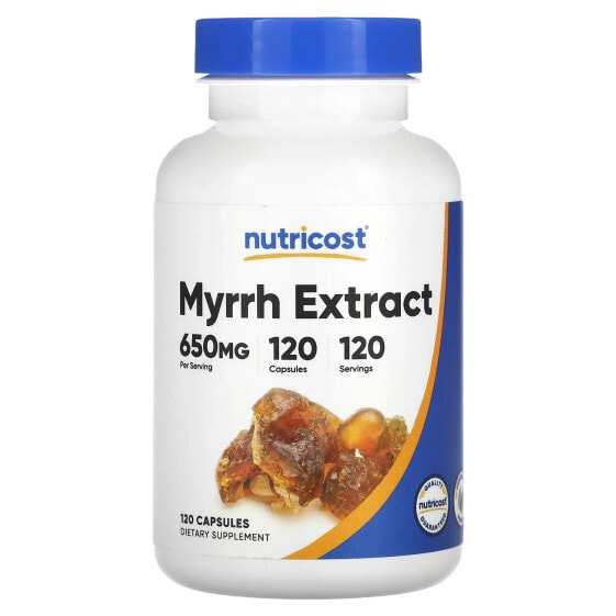 Травяные капсулы Nutricost с экстрактом миры, 650 мг, 120 шт.