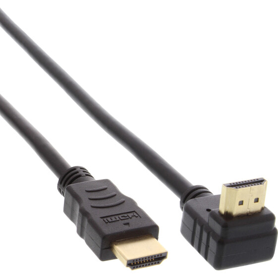 InLine High Speed HDMI Cable with Ethernet - angled - 2m