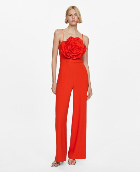 Women's Flower Maxi Jumpsuit