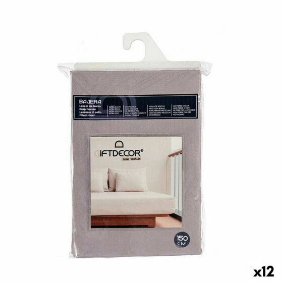 Простынь Gift Decor Подогнанный лист 150 см Антрацитный (12 штук)