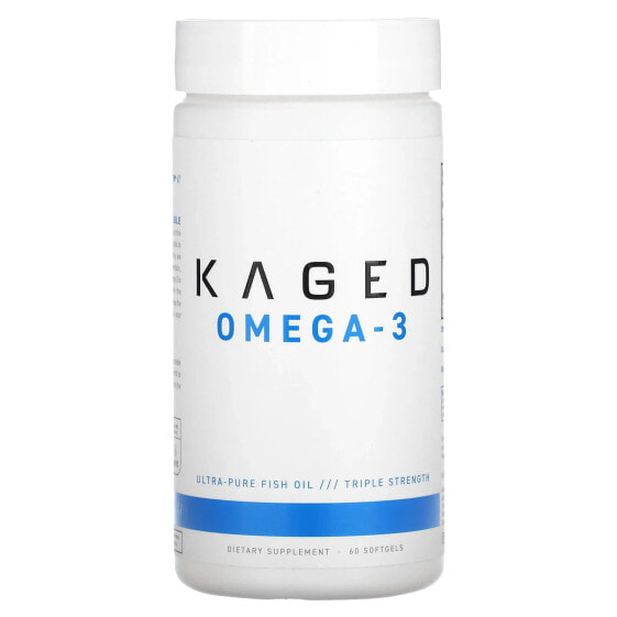 Kaged, Омега-3, триглицериды и рыбий жир премиального качества, 1500 мг, 60 мягких таблеток