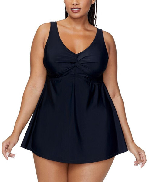 Trendy Plus Size Lucia Tummy-Control Swimdress