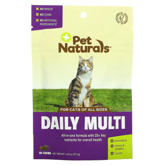 Daily Multi, For Cats, All Sizes, 30 Chews, 1.32 oz (37.5 g)