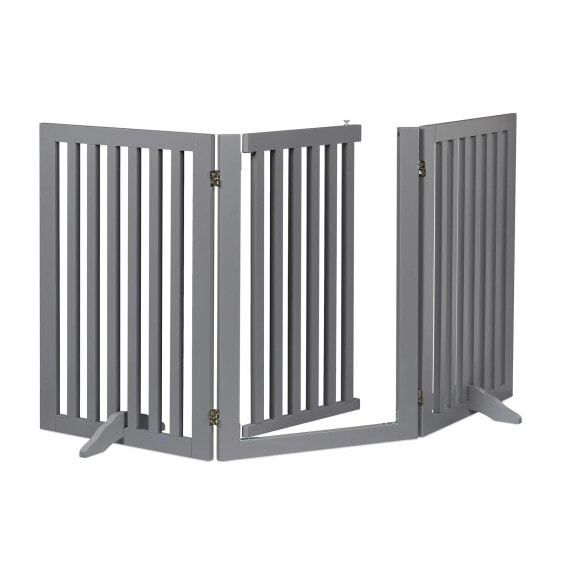 Ворота безопасности Relaxdays Grau Absperrgitter mit Tür 70 cm hoch