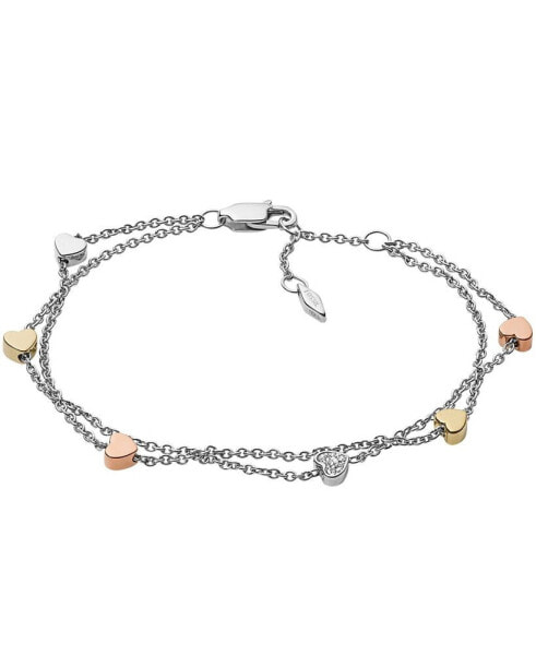 Браслет Fossil Heart Double-Chain.