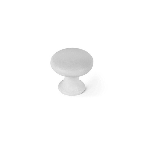 Doorknob Rei 760 Circular Metal White 4 Units (Ø 25 x 24 mm)